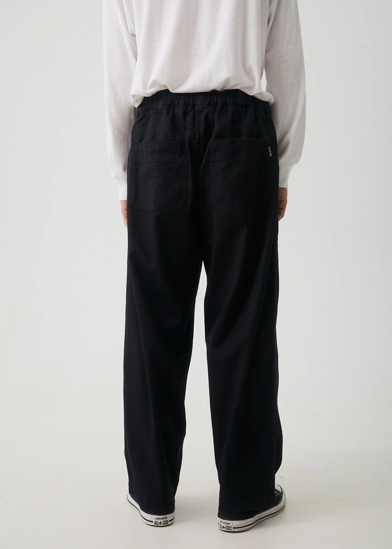 Afends Mens Chess Club - Hemp Relaxed Pants - Black NEW ARRIVALS 4 Afends Mens Chess Club - Hemp Relaxed Pants - Black NEW ARRIVALS