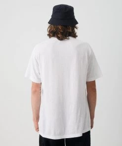 NEW ARRIVALS Afends Mens Classic - Hemp Retro T-Shirt - White