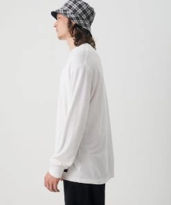 Afends Mens Essential - Hemp Retro Long Sleeve T-Shirt - White NEW ARRIVALS 9 Afends Mens Essential - Hemp Retro Long Sleeve T-Shirt - White NEW ARRIVALS