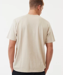 NEW ARRIVALS Afends Mens Luxury - Recycled Retro T-Shirt - Cement