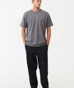 Afends Mens Luxury - Recycled Retro T-Shirt - Steel
