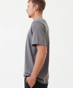 Afends Mens Luxury - Recycled Retro T-Shirt - Steel