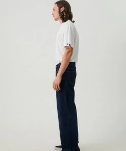 DENIM EDIT Afends Mens Ninety Twos - Hemp Denim Relaxed Jeans - Original Rinse