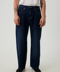 DENIM EDIT Afends Mens Ninety Twos - Hemp Denim Relaxed Jeans - Original Rinse