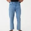 NEW ARRIVALS Afends Mens Ninety Twos - Hemp Denim Relaxed Jeans - Worn Blue