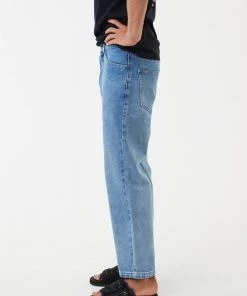 NEW ARRIVALS Afends Mens Ninety Twos - Hemp Denim Relaxed Jeans - Worn Blue 8 NEW ARRIVALS Afends Mens Ninety Twos - Hemp Denim Relaxed Jeans - Worn Blue