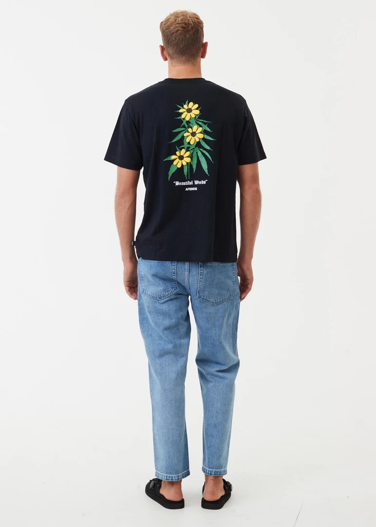 NEW ARRIVALS Afends Mens Ninety Twos - Hemp Denim Relaxed Jeans - Worn Blue 5 NEW ARRIVALS Afends Mens Ninety Twos - Hemp Denim Relaxed Jeans - Worn Blue