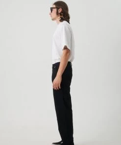 Afends Mens Ninety Twos - Recycled Relaxed Chino Pants - Black NEW ARRIVALS