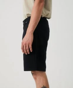 Afends Mens Ninety Twos - Recycled Fixed Waist Shorts - Black 9 Afends Mens Ninety Twos - Recycled Fixed Waist Shorts - Black