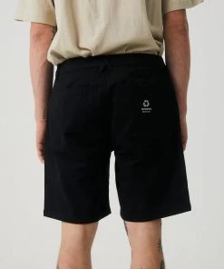 Afends Mens Ninety Twos - Recycled Fixed Waist Shorts - Black 10 Afends Mens Ninety Twos - Recycled Fixed Waist Shorts - Black
