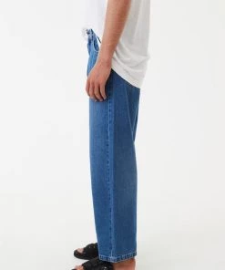 Afends Mens Pablo - Hemp Denim Baggy Jeans - Authentic Blue NEW ARRIVALS
