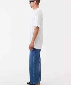 Afends Mens Pablo - Hemp Denim Baggy Jeans - Authentic Blue NEW ARRIVALS