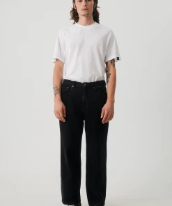 NEW ARRIVALS Afends Mens Pablo - Organic Denim Baggy Jeans - Washed Black