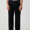 NEW ARRIVALS Afends Mens Pablo - Organic Denim Baggy Jeans - Washed Black