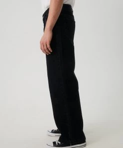 NEW ARRIVALS Afends Mens Pablo - Organic Denim Baggy Jeans - Washed Black 8 NEW ARRIVALS Afends Mens Pablo - Organic Denim Baggy Jeans - Washed Black