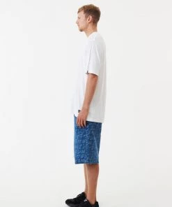 NEW ARRIVALS Afends Mens Tagged Lil C - Hemp Denim Baggy Shorts - Graffiti Blue 7 NEW ARRIVALS Afends Mens Tagged Lil C - Hemp Denim Baggy Shorts - Graffiti Blue