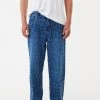 Afends Mens Tagged Pablo - Hemp Denim Baggy Jeans - Graffiti Blue NEW ARRIVALS