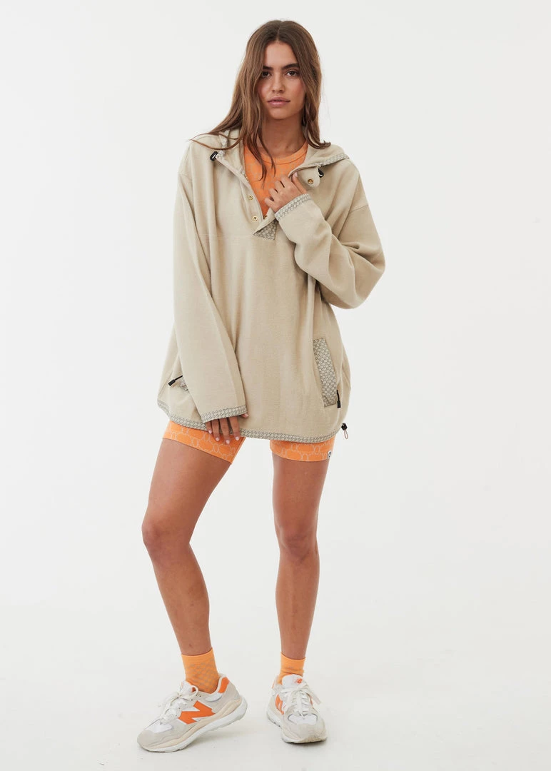 Afends Unisex Anthology - Recycled Reverse Fleece Hoodie - Cement NEW ARRIVALS 4 Afends Unisex Anthology - Recycled Reverse Fleece Hoodie - Cement NEW ARRIVALS