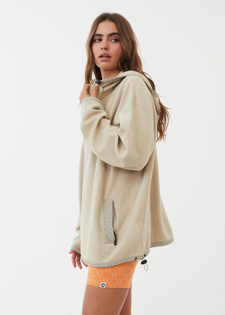 Afends Unisex Anthology - Recycled Reverse Fleece Hoodie - Cement NEW ARRIVALS 8 Afends Unisex Anthology - Recycled Reverse Fleece Hoodie - Cement NEW ARRIVALS