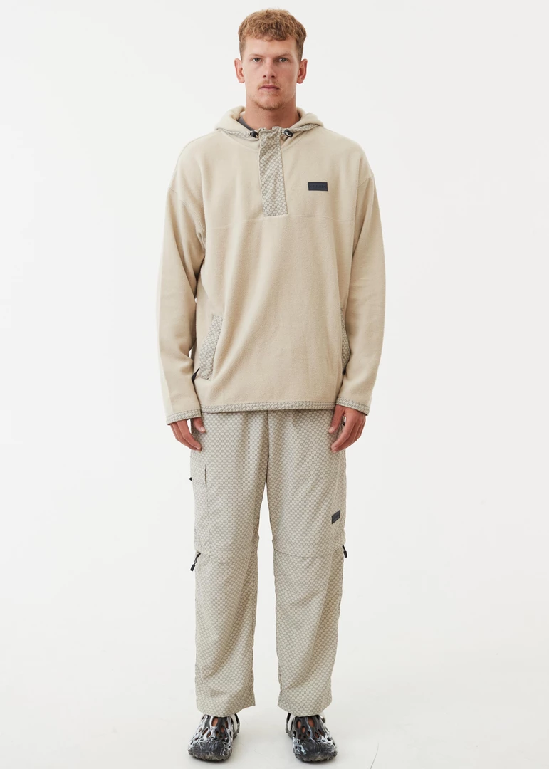 Afends Unisex Anthology - Recycled Reverse Fleece Hoodie - Cement NEW ARRIVALS 5 Afends Unisex Anthology - Recycled Reverse Fleece Hoodie - Cement NEW ARRIVALS