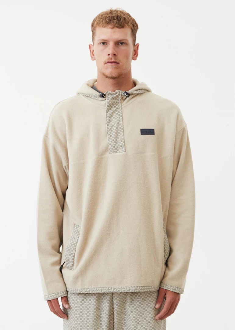 Afends Unisex Anthology - Recycled Reverse Fleece Hoodie - Cement NEW ARRIVALS 1 Afends Unisex Anthology - Recycled Reverse Fleece Hoodie - Cement NEW ARRIVALS