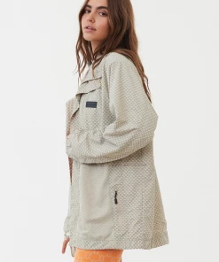 Afends Unisex Anthology - Unisex Recycled Nylon Anorak - Cement