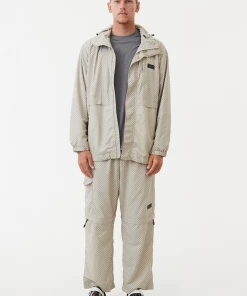 Afends Unisex Anthology - Unisex Recycled Nylon Anorak - Cement