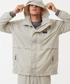 Afends Unisex Anthology - Unisex Recycled Nylon Anorak - Cement