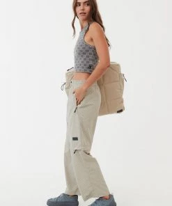 NEW ARRIVALS Afends Unisex Anthology - Unisex Recycled Nylon Zip Off Pants - Cement