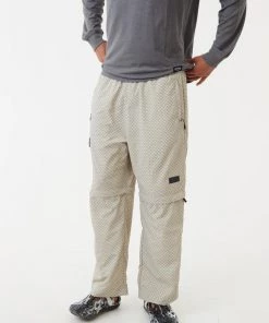 NEW ARRIVALS Afends Unisex Anthology - Unisex Recycled Nylon Zip Off Pants - Cement