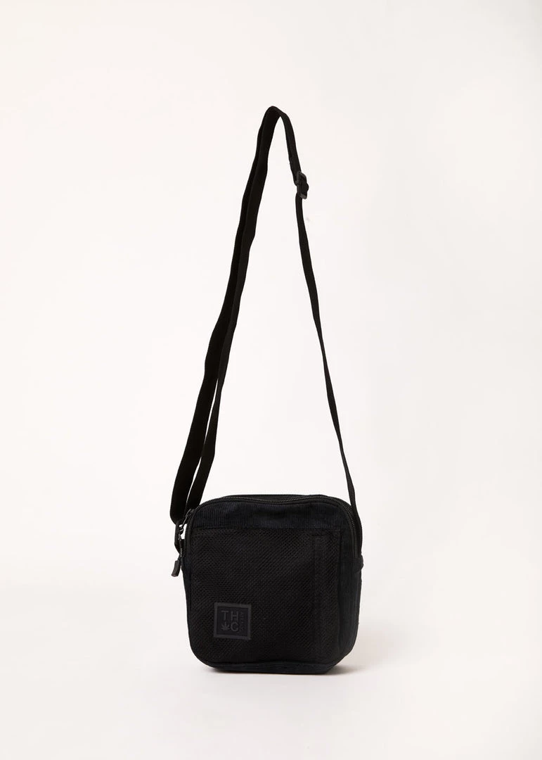NEW ARRIVALS Afends Unisex Asta - Hemp Corduroy Pouch Bag - Black 1 NEW ARRIVALS Afends Unisex Asta - Hemp Corduroy Pouch Bag - Black