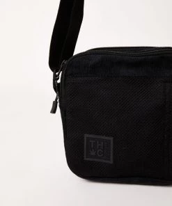 NEW ARRIVALS Afends Unisex Asta - Hemp Corduroy Pouch Bag - Black