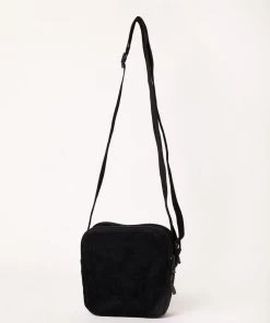 NEW ARRIVALS Afends Unisex Asta - Hemp Corduroy Pouch Bag - Black 5 NEW ARRIVALS Afends Unisex Asta - Hemp Corduroy Pouch Bag - Black