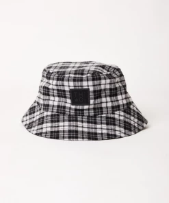 Afends Unisex Asta - Hemp Reversible Bucket Hat - Steel NEW ARRIVALS