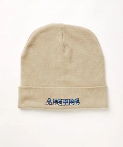 NEW ARRIVALS Afends Unisex Chromed - Recycled Knit Beanie - Cement