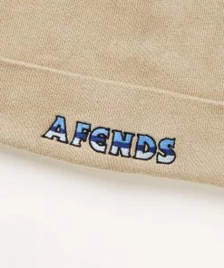 NEW ARRIVALS Afends Unisex Chromed - Recycled Knit Beanie - Cement