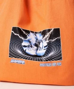 Afends Unisex Chromed - Recycled Tote Bag - Papaya