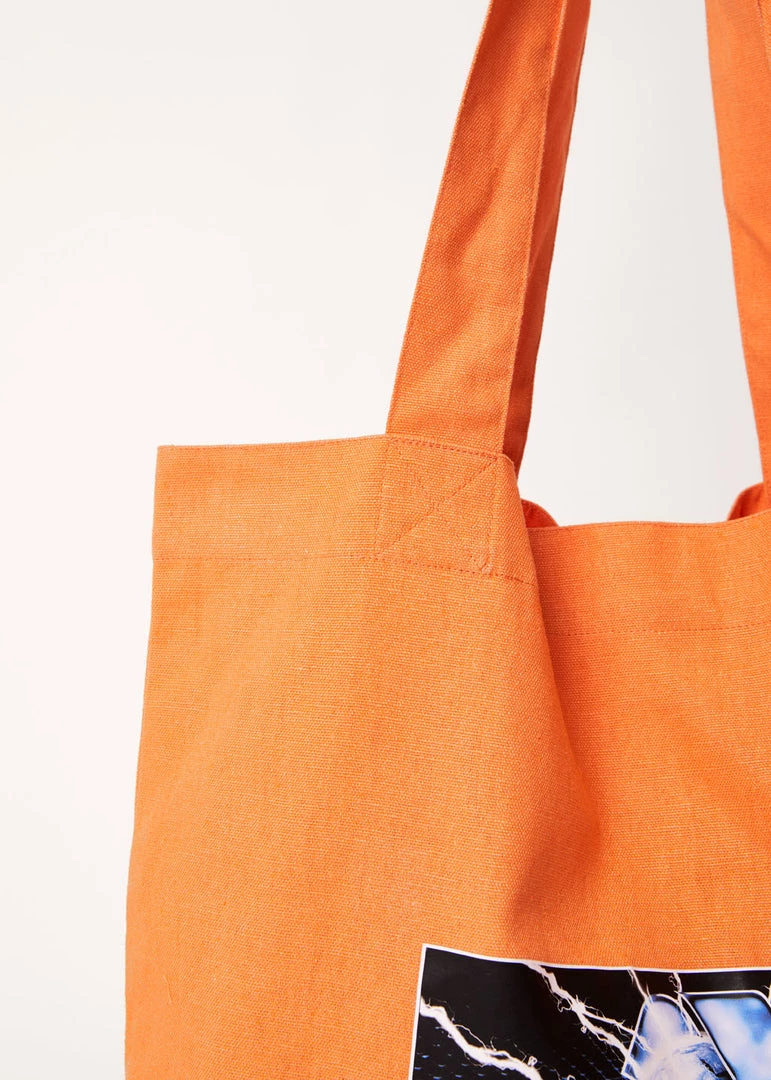 Afends Unisex Chromed - Recycled Tote Bag - Papaya 3 Afends Unisex Chromed - Recycled Tote Bag - Papaya