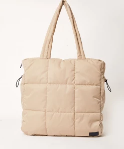 NEW ARRIVALS Afends Unisex Grandeur - Unisex Recycled Spray Puffer Bag - Cement