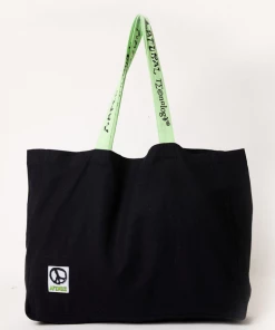 Afends Unisex Natural Technology - Hemp Oversized Tote Bag - Black NEW ARRIVALS