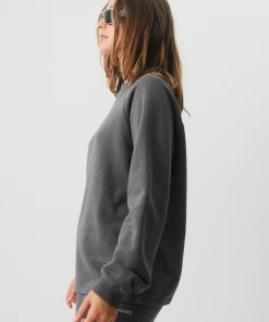 Afends Unisex Return - Unisex Organic Crew Neck Jumper - Steel