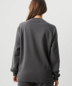 Afends Unisex Return - Unisex Organic Crew Neck Jumper - Steel