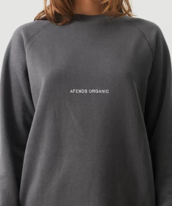 Afends Unisex Return - Unisex Organic Crew Neck Jumper - Steel