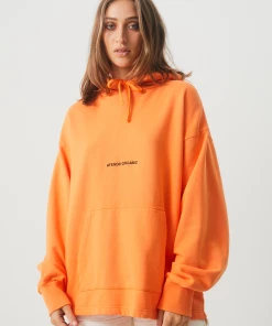 NEW ARRIVALS Afends Unisex Return - Unisex Organic Oversized Hoodie - Papaya