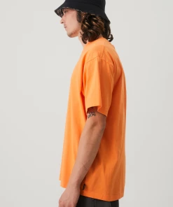 Afends Unisex Return - Unisex Organic Oversized T-Shirt - Papaya NEW ARRIVALS