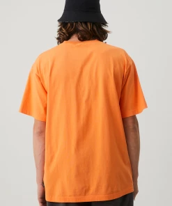 Afends Unisex Return - Unisex Organic Oversized T-Shirt - Papaya NEW ARRIVALS