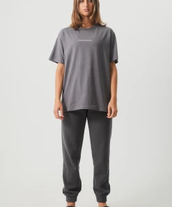 Afends Unisex Return - Unisex Organic Oversized T-Shirt - Steel 16 Afends Unisex Return - Unisex Organic Oversized T-Shirt - Steel