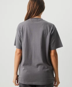 Afends Unisex Return - Unisex Organic Oversized T-Shirt - Steel 20 Afends Unisex Return - Unisex Organic Oversized T-Shirt - Steel