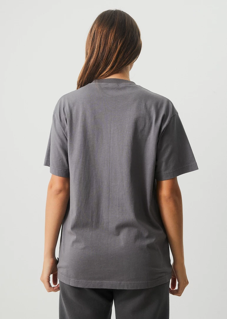 Afends Unisex Return - Unisex Organic Oversized T-Shirt - Steel 10 Afends Unisex Return - Unisex Organic Oversized T-Shirt - Steel