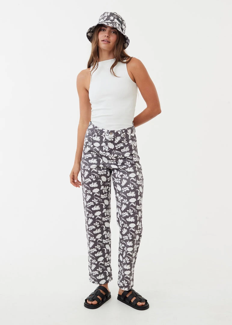 Afends Womens Bayley Shelby Long - Hemp Wide Leg Pants - Steel NEW ARRIVALS 1 Afends Womens Bayley Shelby Long - Hemp Wide Leg Pants - Steel NEW ARRIVALS